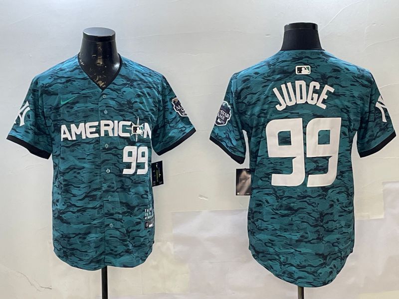 Men New York Yankees #99 Judge Blue All star 2025 Nike MLB Jersey style 1